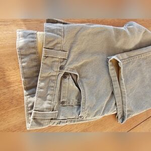 Bills khakis Men's Tan/green Pants 38 x 27, excellent